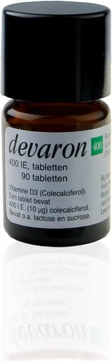 Devaron 400IE Vitamine D3 Tabletten - 90 Stuks