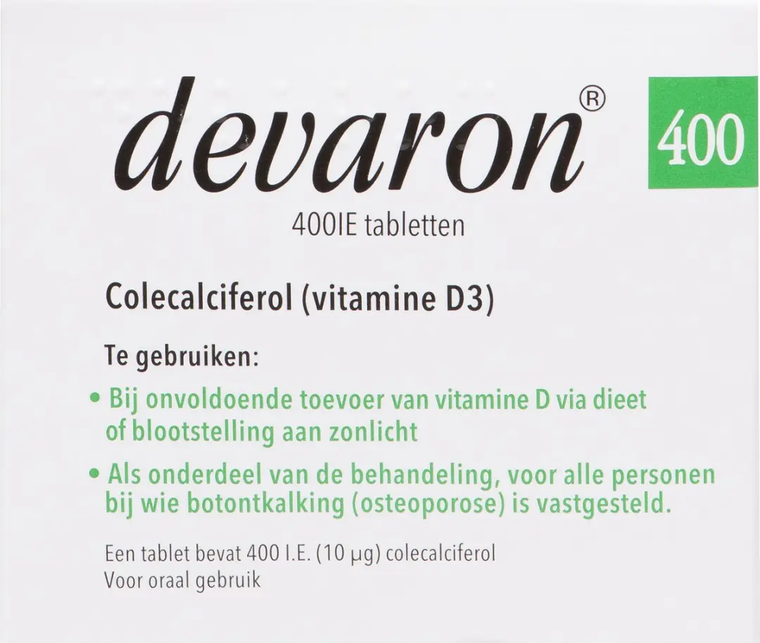 Devaron 400IE Vitamine D3 Tabletten