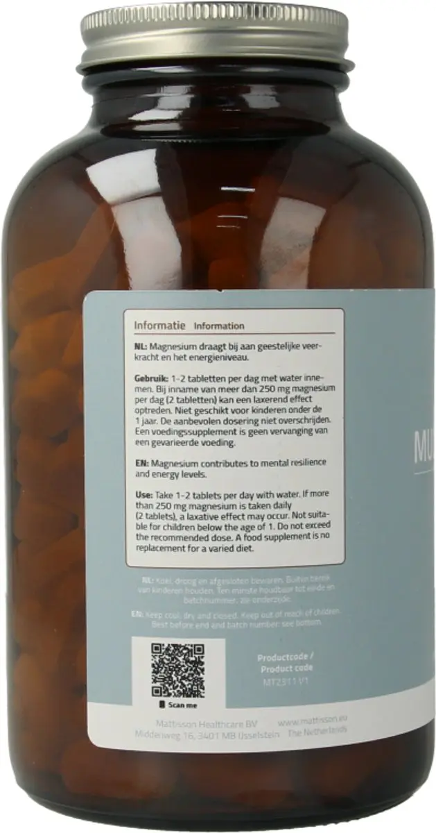 Mattisson Multi Magnesium 200mg Complex - 180 Tabletten