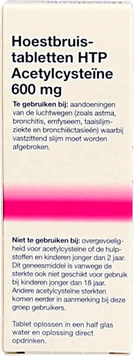 Healthypharm Acetylcysteine 600mg Bruistabletten - 10 Stuks