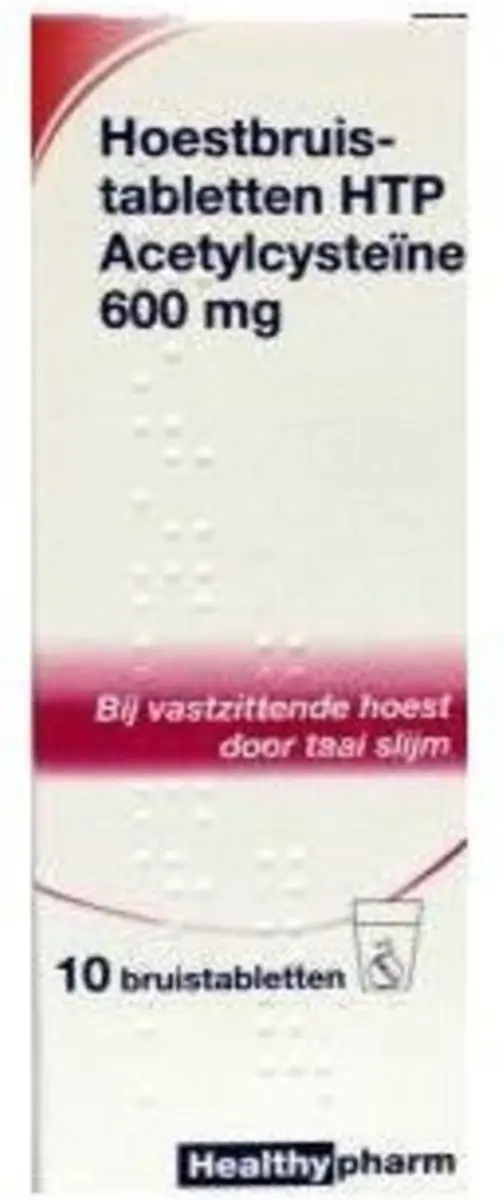 Healthypharm Acetylcysteine 600mg Bruistabletten