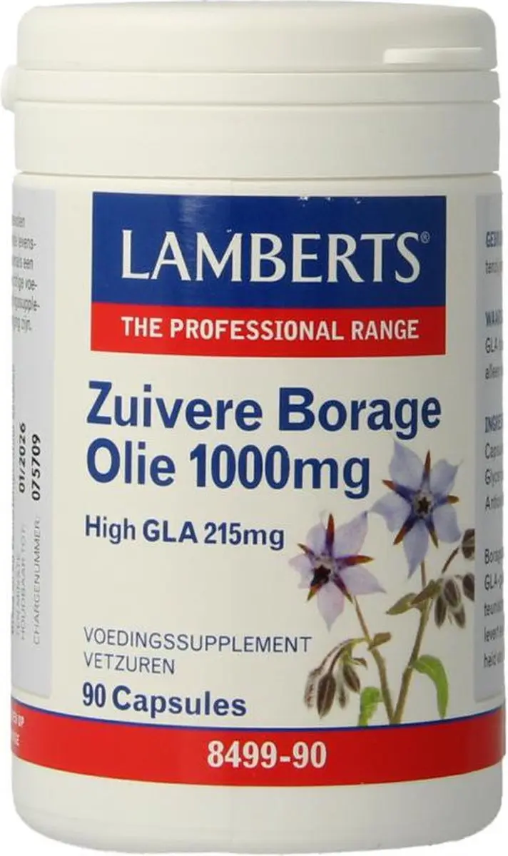 Lamberts Borageolie 1000mg - 90 Vegetarische Capsules