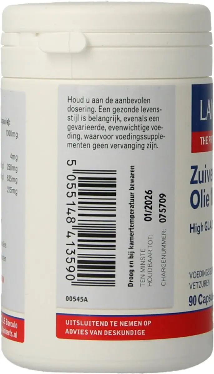 Lamberts Borageolie 1000mg - 90 Vegetarische Capsules