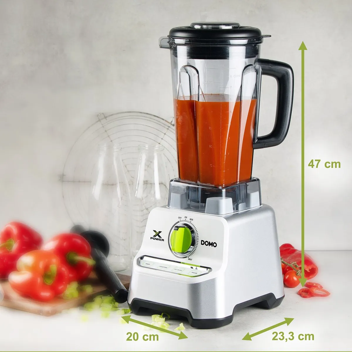 Domo DO747BL Power Blender 1500W - 2L - afbeelding 6 van 6