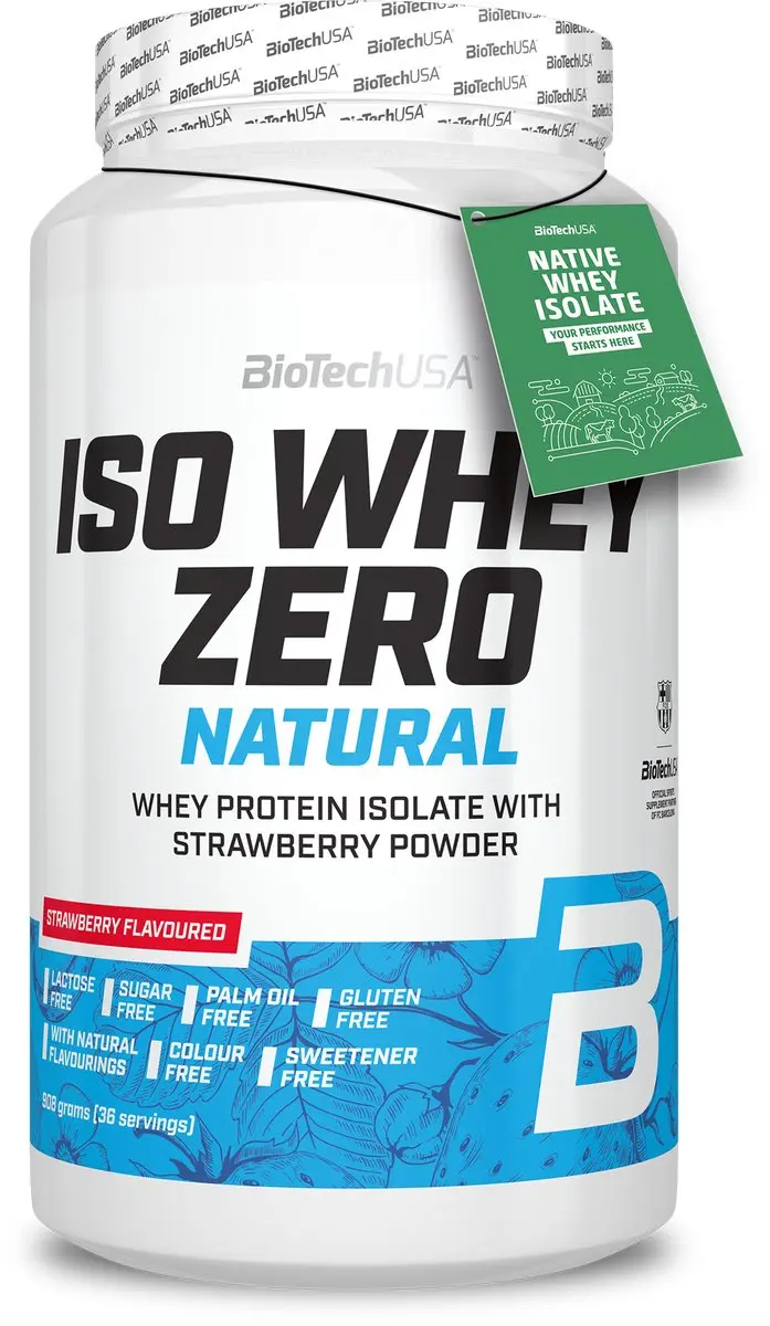 BioTechUSA Iso Whey Zero Eiwitpoeder 908g - Vanille-kaneel