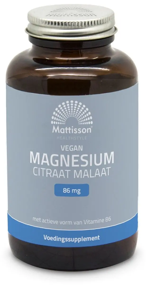 Mattisson Magnesium Citraat Malaat Capsules 86mg - 120 Stuks