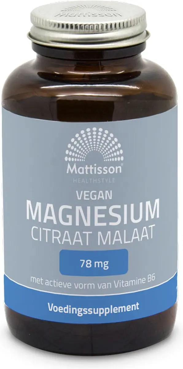 Mattisson Magnesium Citraat Malaat Capsules 86mg - 120 Stuks