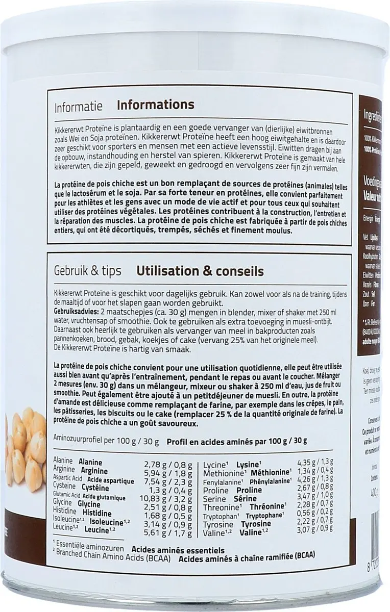 Mattisson Erwtenproteïnepoeder 63% - 400g