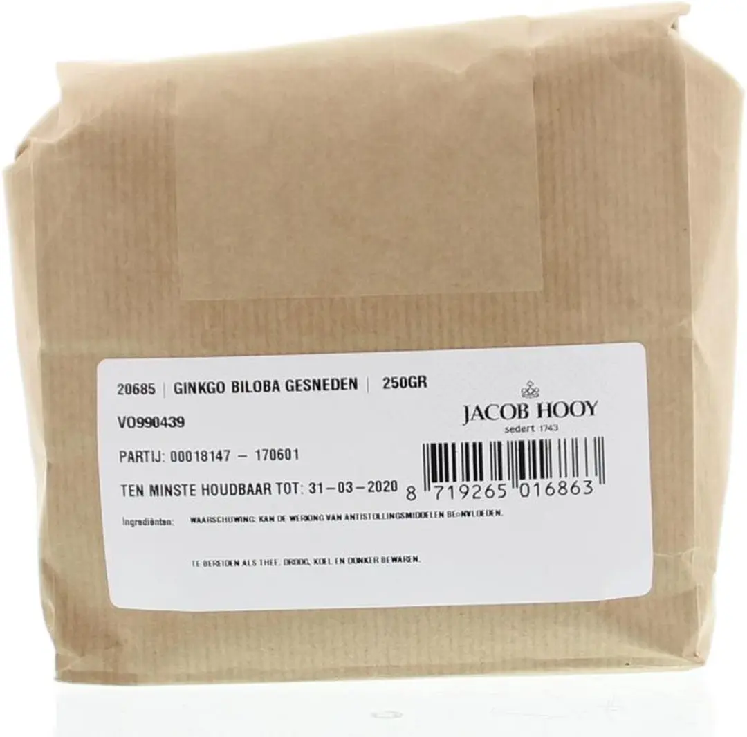 Jacob Hooy Ginkgo Biloba Gesneden 250g