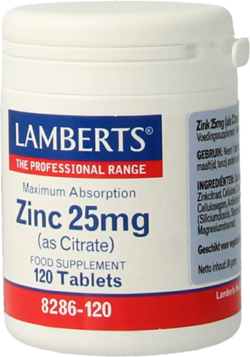 Lamberts Zinkcitraat 120 Stuks