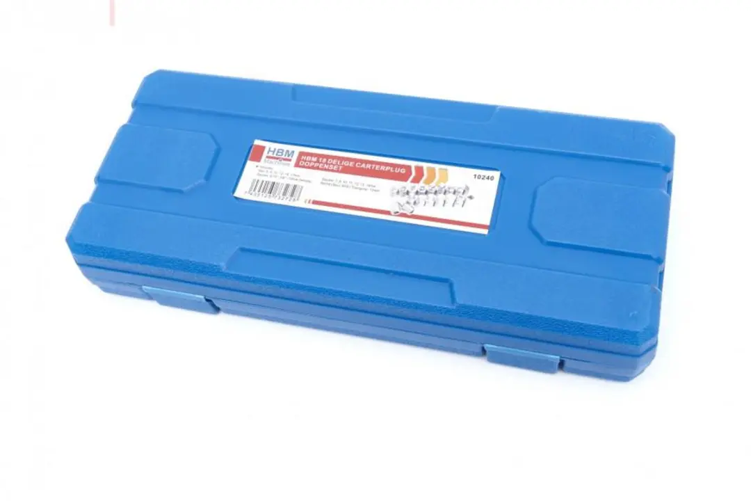 HBM 18-delige Carterplugset 3/8" - Dopsleutel
