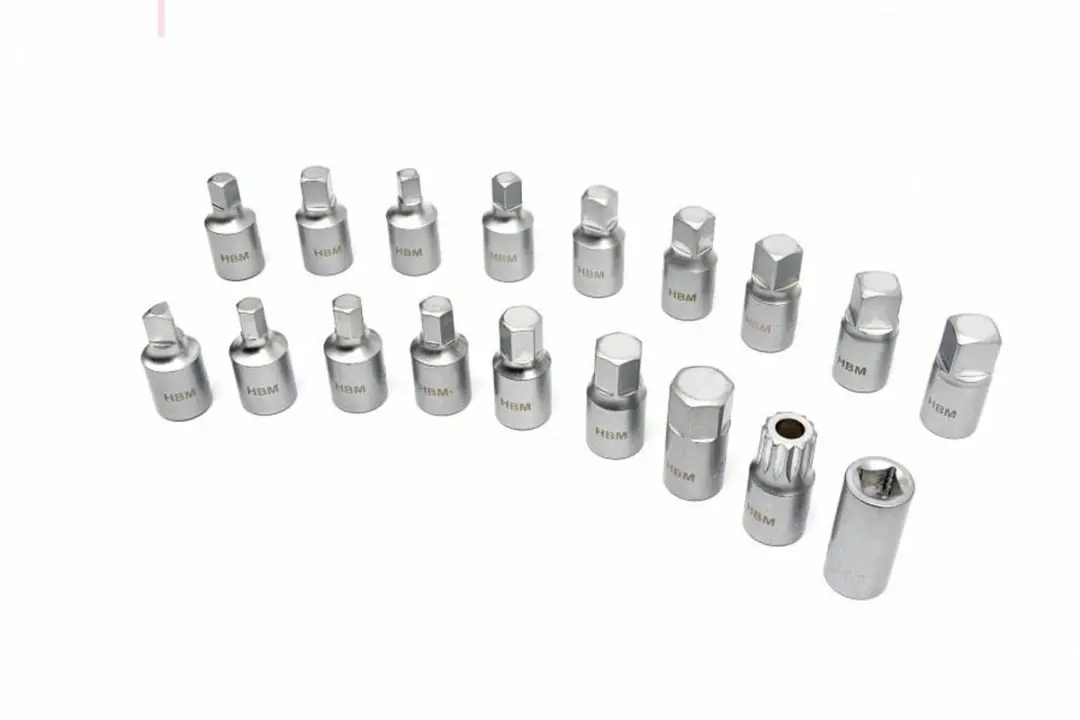 HBM 18-delige Carterplugset 3/8" - Dopsleutel