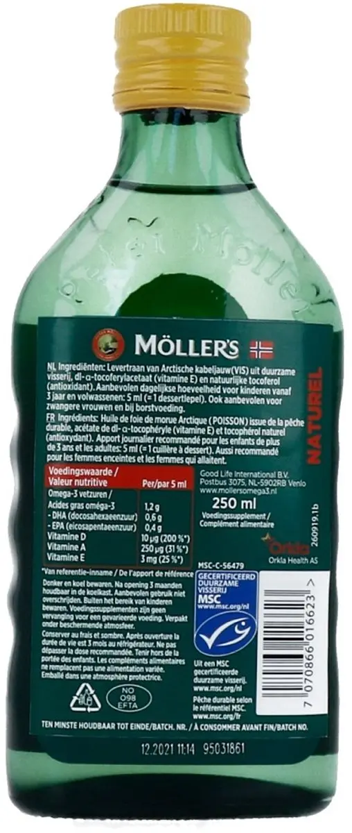 Mollers Omega-3 Naturel 250ml