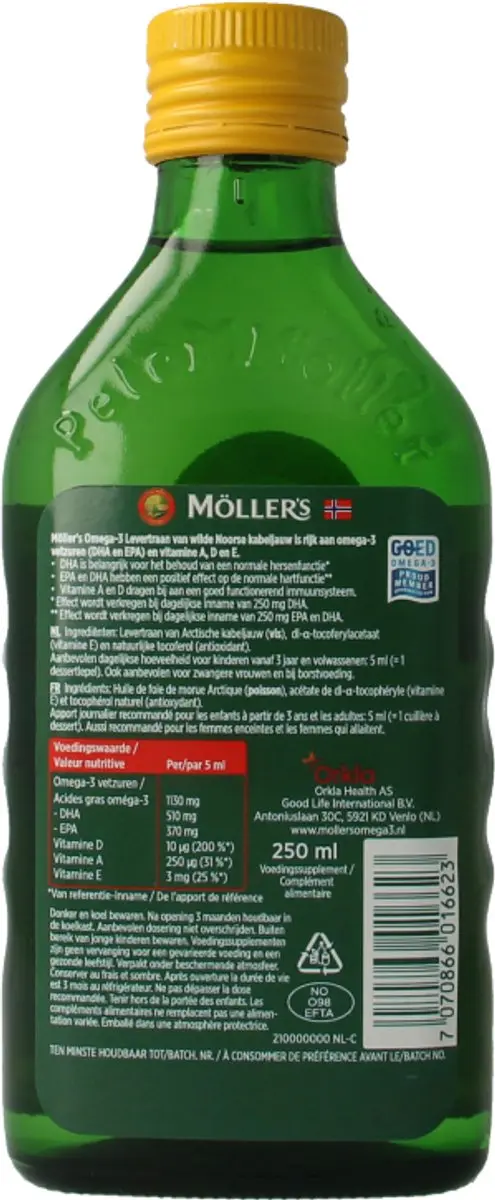 Mollers Omega-3 Naturel 250ml