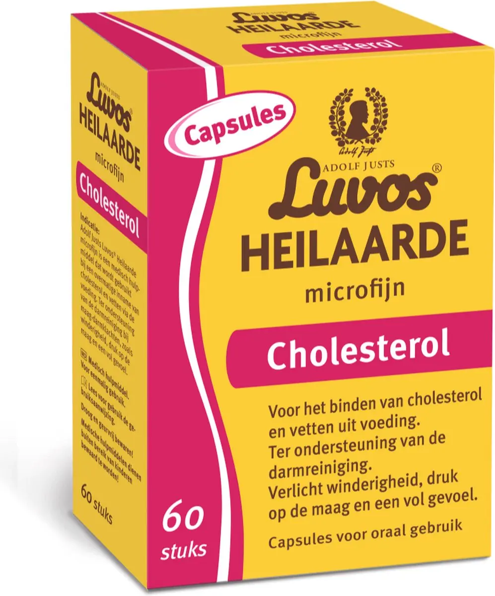 Luvos Heilaarde Microfijn Cholesterol Capsules - 60 Stuks
