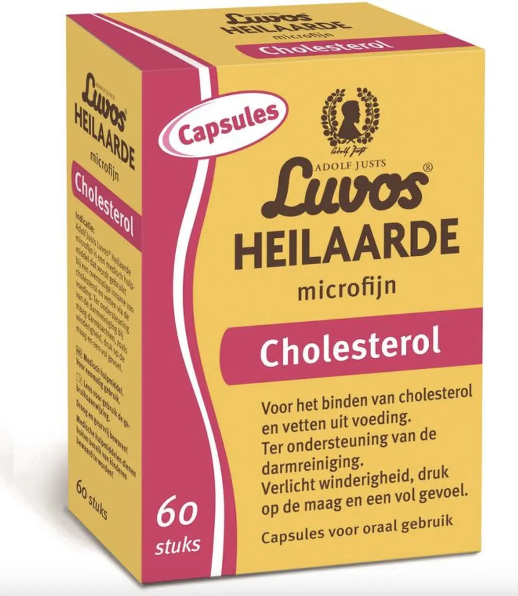 Luvos Heilaarde Microfijn Cholesterol Capsules - 60 Stuks