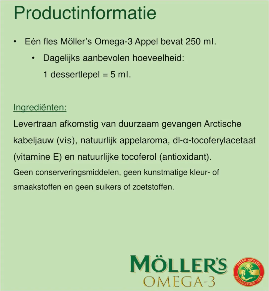 Mollers Omega-3 Appel 250ml