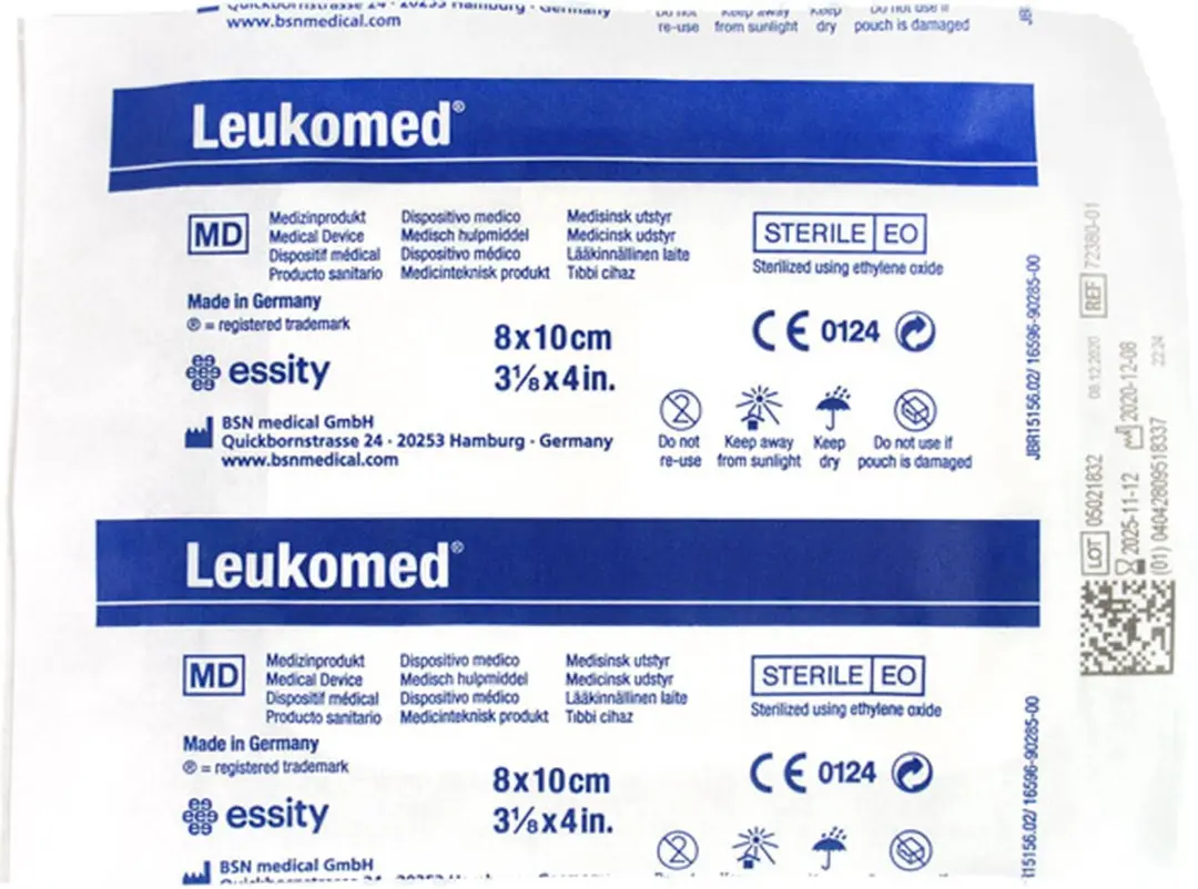 Leukomed Wondpleister Steriel 8x10cm - 50 Stuks