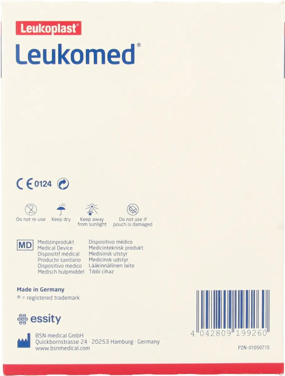 Leukomed Wondpleister Steriel 8x10cm - 50 Stuks