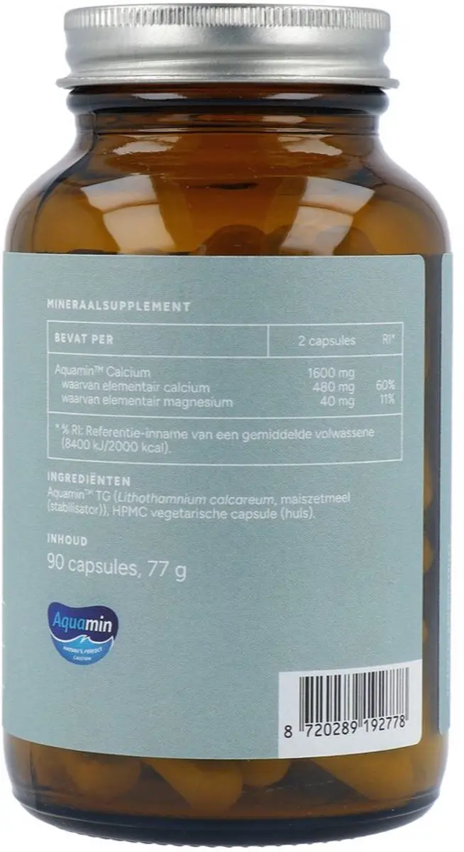 Mattisson Vegan Aquamin Calcium Rode Alg 90 Capsules
