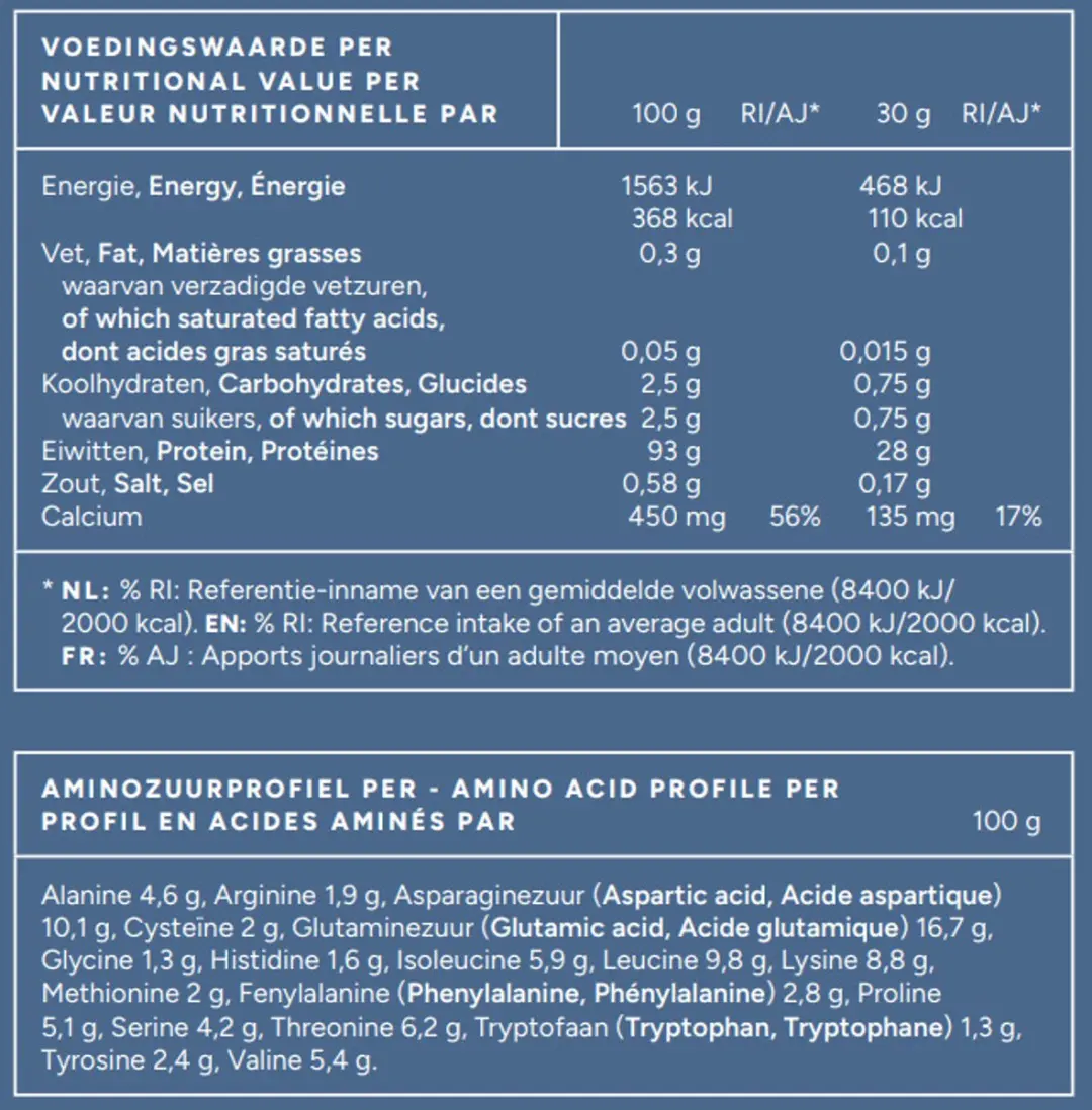 Mattisson Whey Isolaat Eiwitpoeder 500g