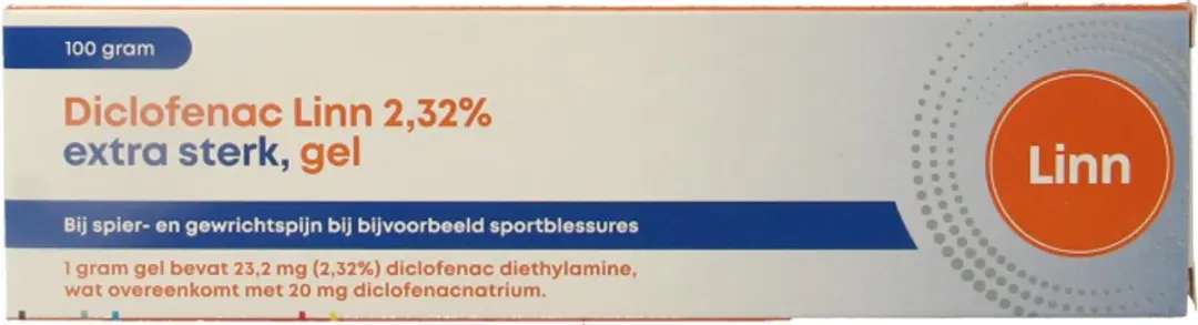 Linn Diclofenac Gel 2,32% Extra Sterk 100g