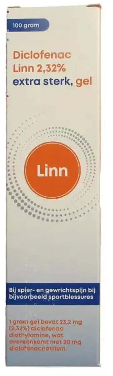 Linn Diclofenac Gel 2,32% Extra Sterk 100g