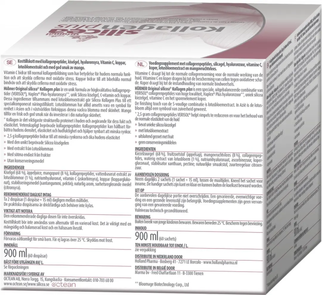 Hubner Original Silicea Kollagen Plus Collageen 60 Sachets