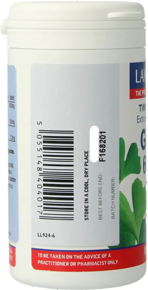 Lamberts Ginkgo Biloba 180 Capsules - 180mg