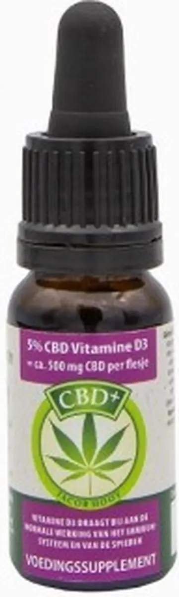 Jacob Hooy CBD Plus Olie 5% + Vitamine D3 10ml
