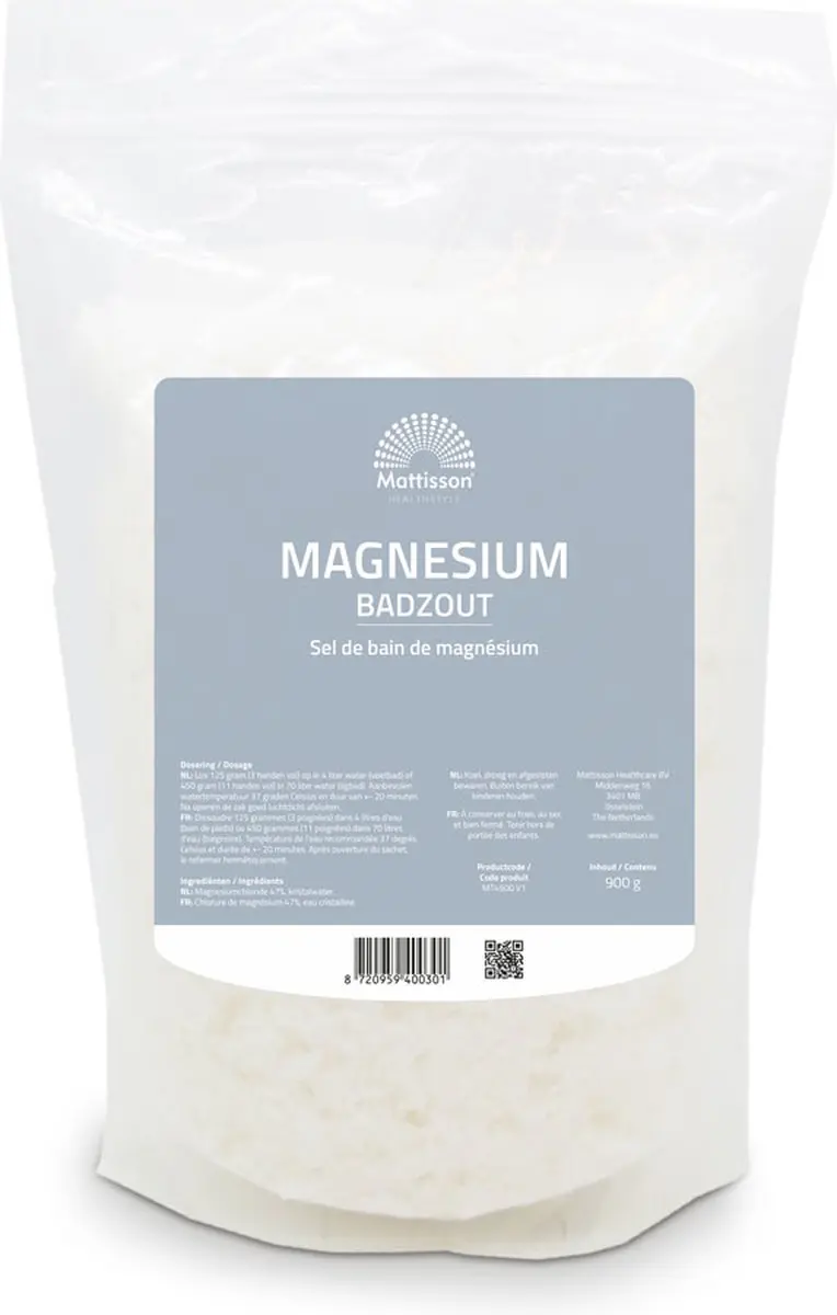 Mattisson Magnesium Badkristallen 900g