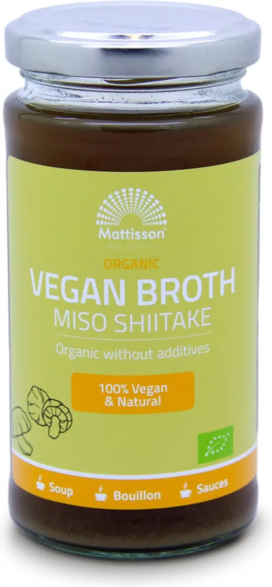 Mattisson Biologische Vegan Broth Miso Shiitake 240ml