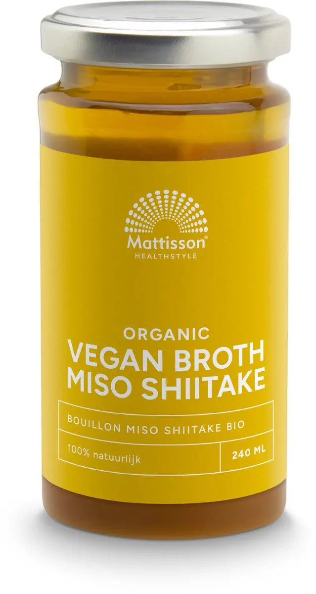 Mattisson Biologische Vegan Broth Miso Shiitake 240ml