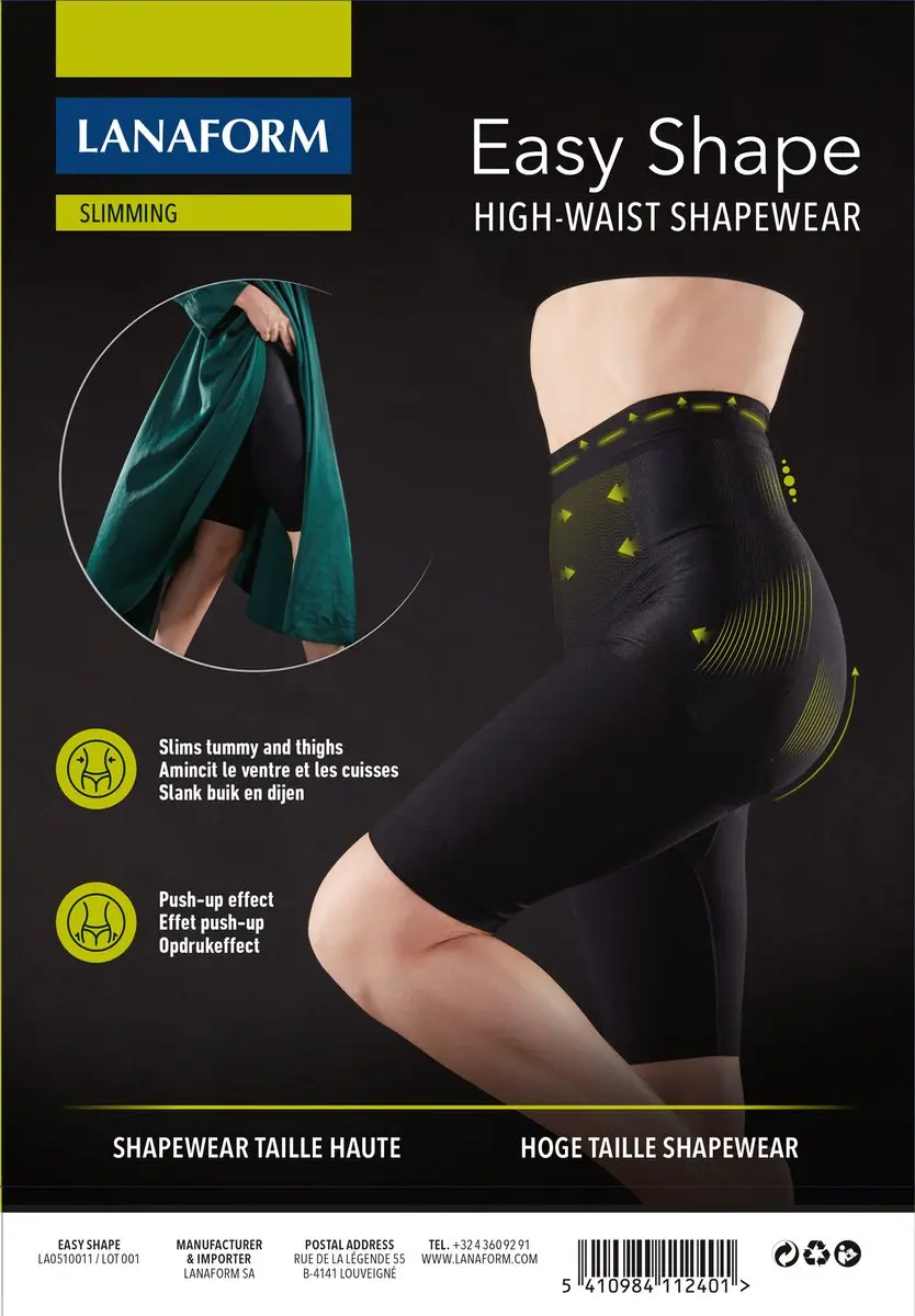 Lanaform Easy Shape-XL Compressiebroek Dames - XL - Zwart