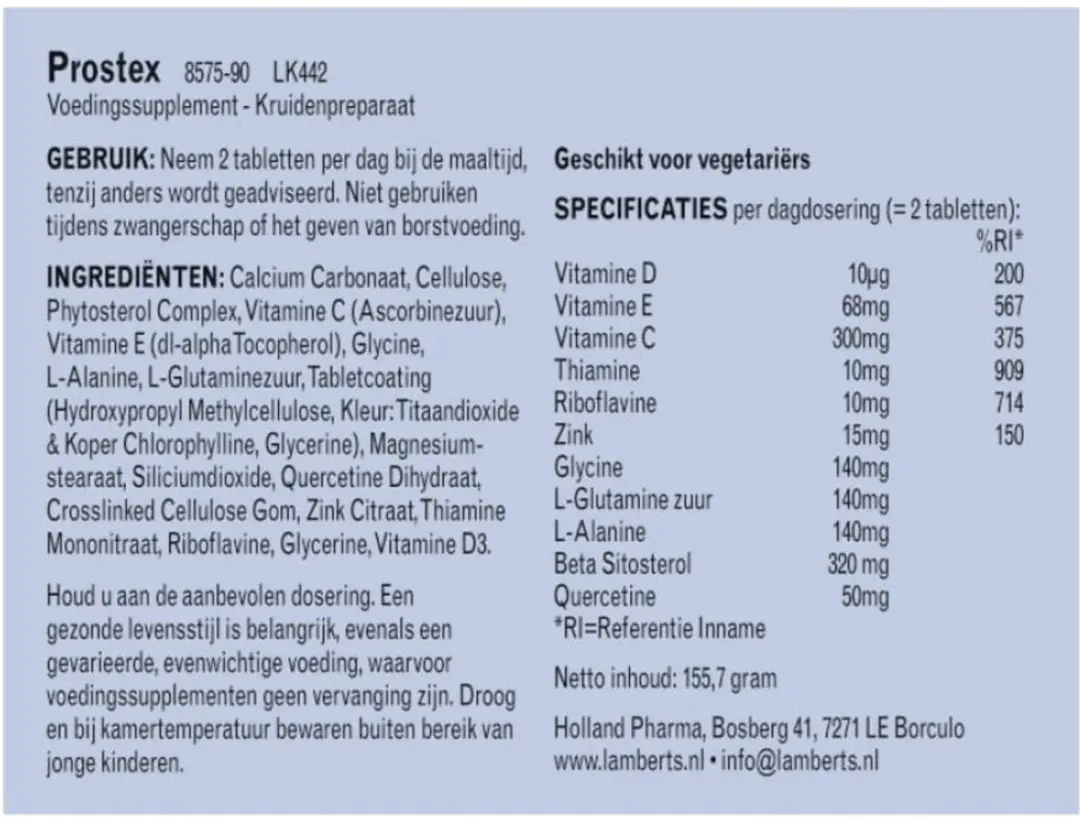 Lamberts Prostex 320mg 90 Tabletten