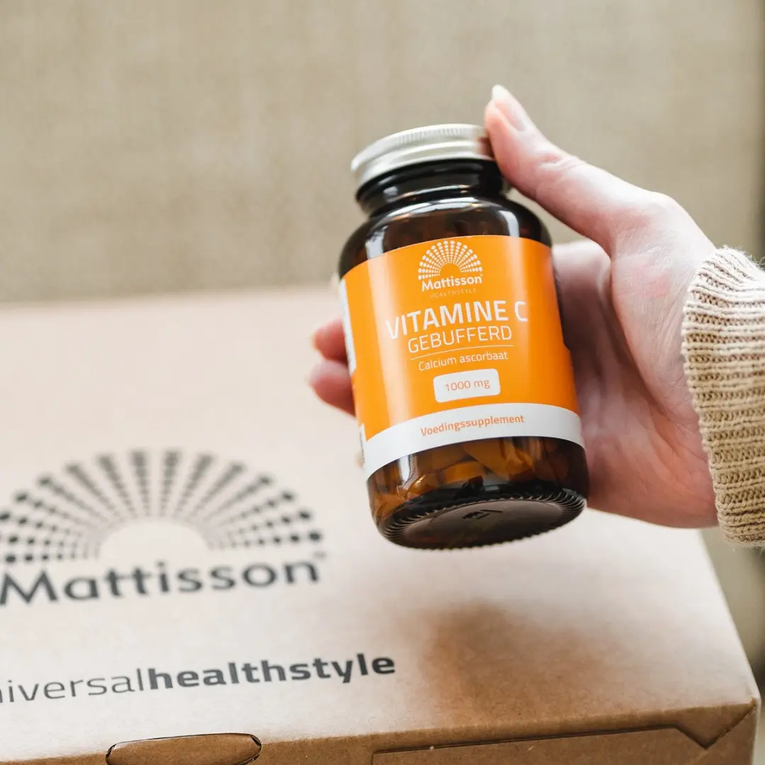 Mattisson Vitamine C Gebufferd 1000mg Calcium Ascorbaat - 90 Tabletten