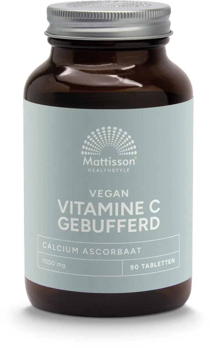 Mattisson Vitamine C Gebufferd 1000mg Calcium Ascorbaat - 90 Tabletten - afbeelding 6 van 6