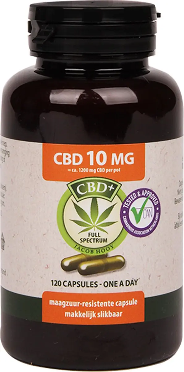 Jacob Hooy CBD 10mg Capsules - 120 Stuks
