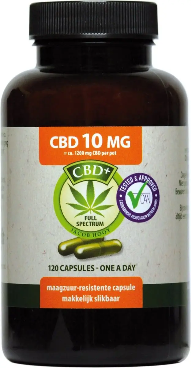 Jacob Hooy CBD 10mg Capsules - 120 Stuks