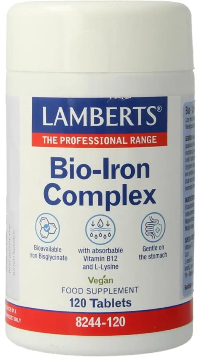 Lamberts Bio-IJzer Complex 120 Tabletten