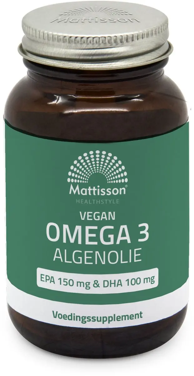 Mattisson Vegan Algenolie 120 Capsules - 150mg EPA/100mg DHA