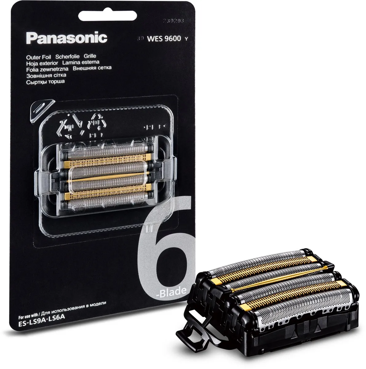 Panasonic ES-LS9A Schermesser & Folie - WES9600Y1361 - Zwart