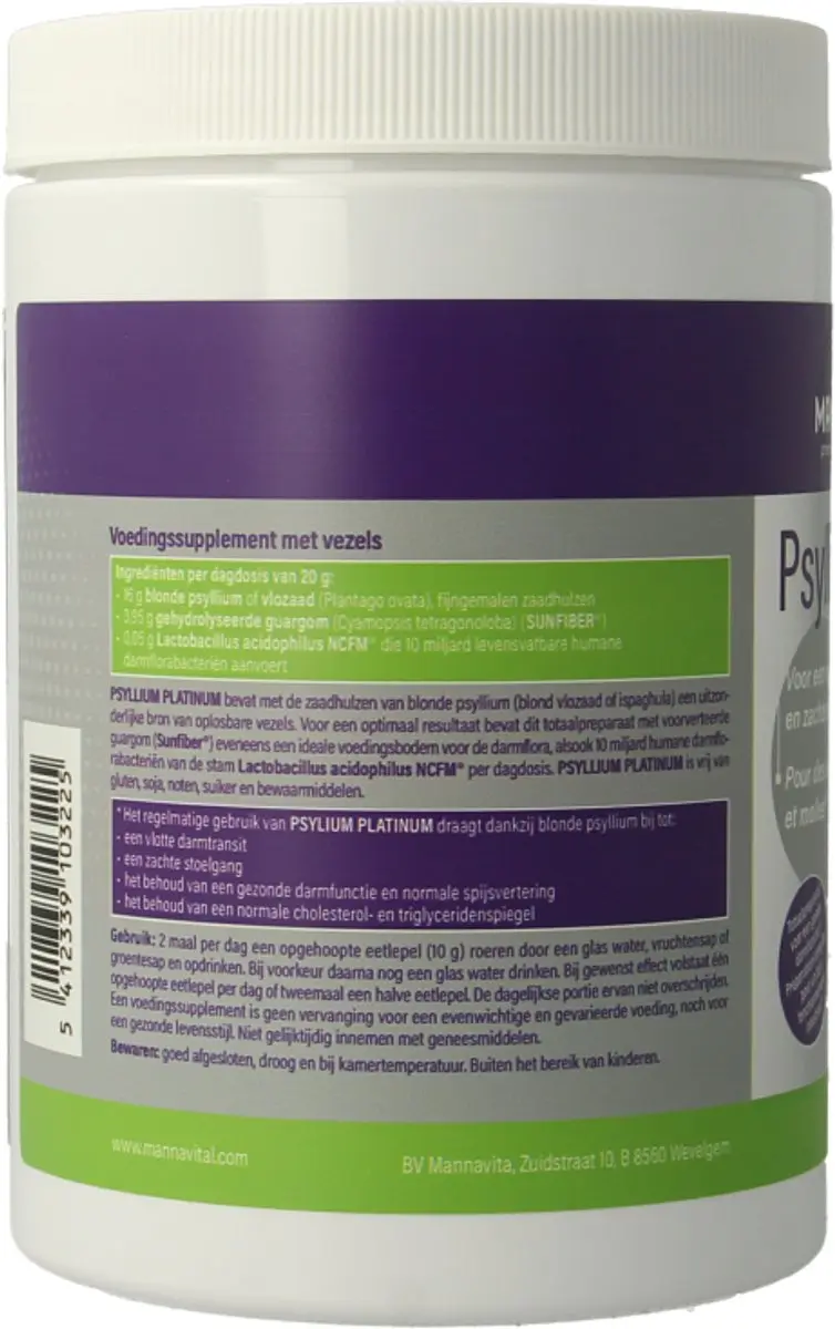 Mannavital Psyllium Platinum 300g