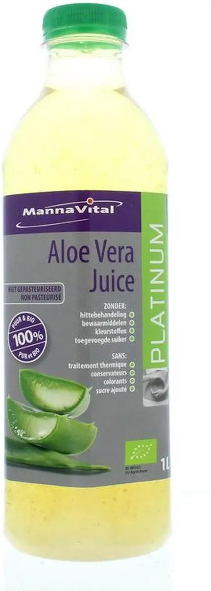 Mannavital Aloe Vera Sap Platinum 1L - 60 Stuks