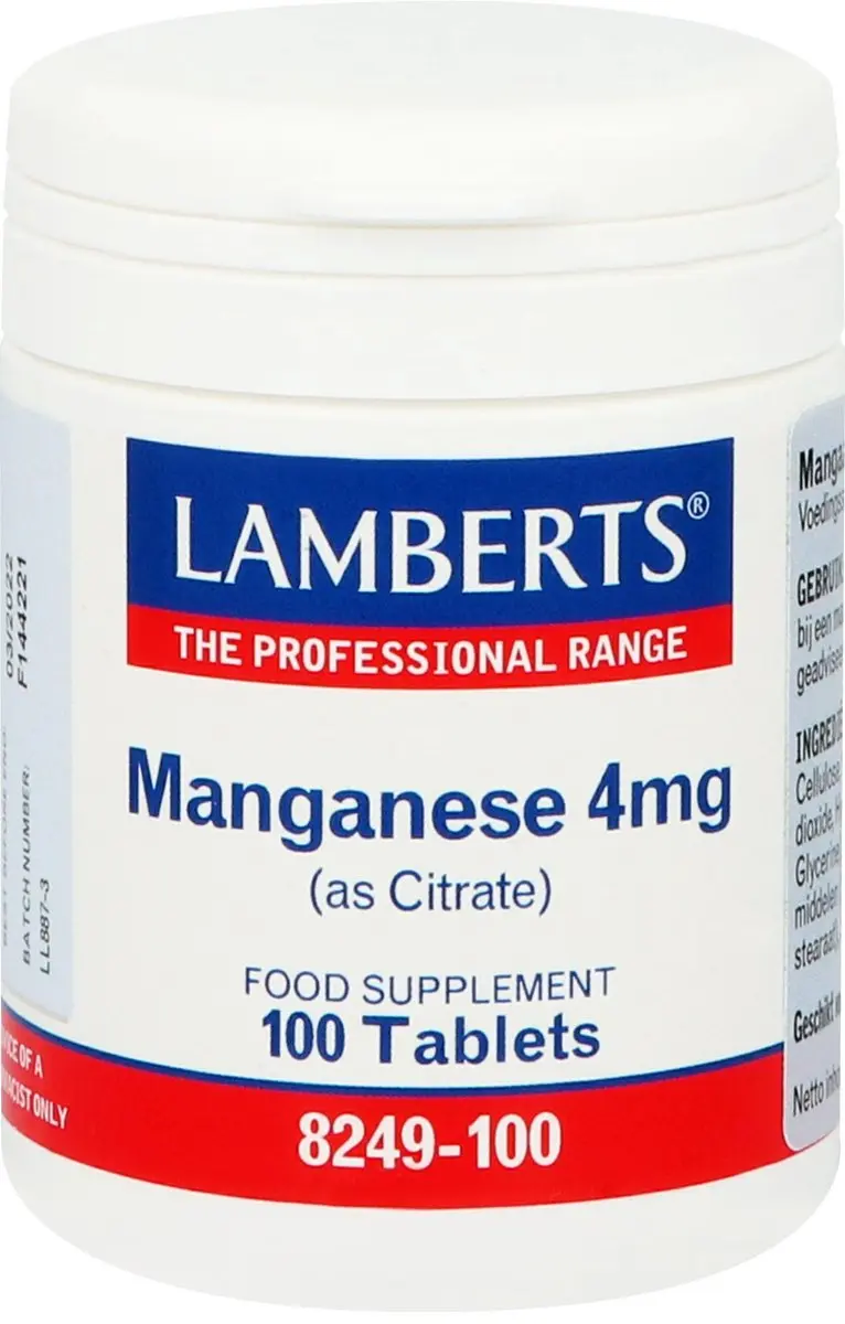 Lamberts Mangaan 4mg 100 Tabletten