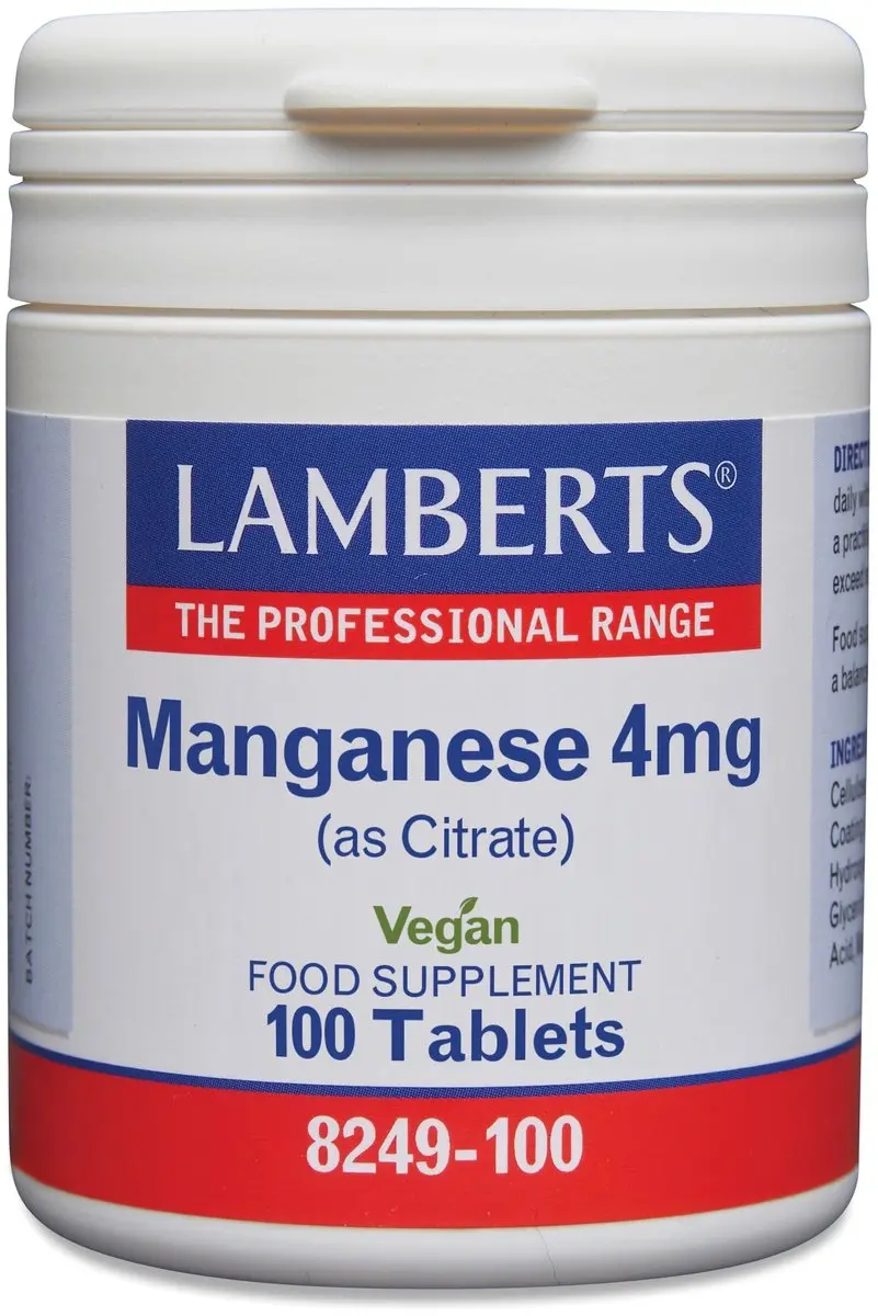 Lamberts Mangaan 4mg 100 Tabletten