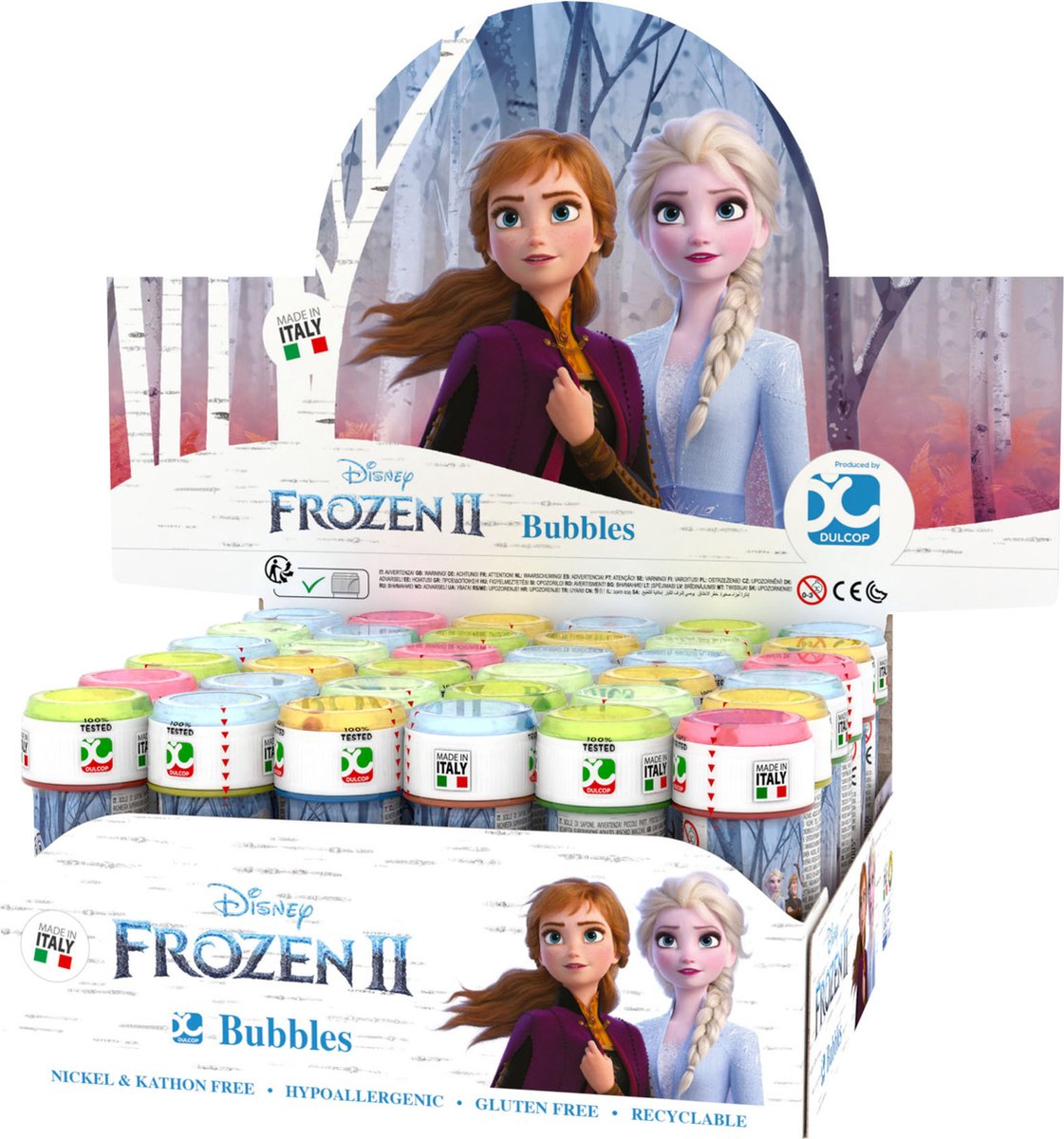 50x Disney Frozen 2 bellenblaas flesjes met spelletje 60 ml voor kinderen - Uitdeelspeelgoed - Grabbelton speelgoed