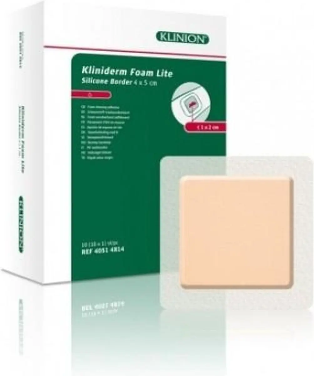 Klinion Kliniderm Foam Silicone Lite Schuimverband 4x5cm