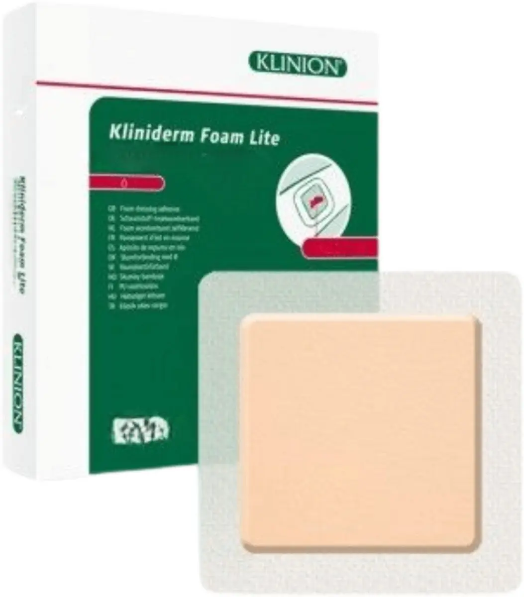Klinion Kliniderm Foam Silicone Lite Schuimverband 4x5cm - 10 Stuks
