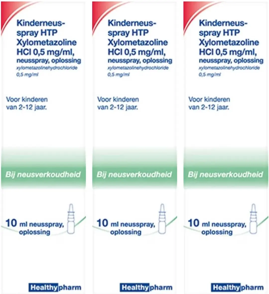 Healthypharm Kinder Neusspray Xylometazoline 0,5mg/ml - 3x10ml